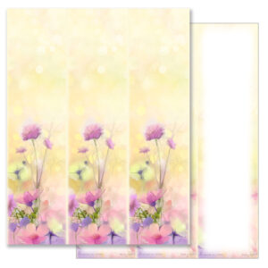 Bright Floral 3-up Micro-Perf, No Verse
