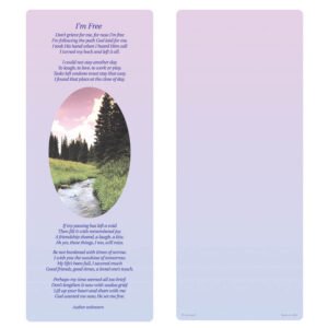 Wilderness Extra-Large Bookmark, I'm Free