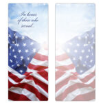 Waving Flag Extra-Large Bookmark, In Honor