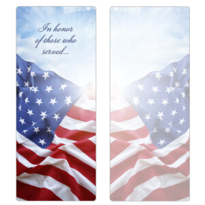 Waving Flag Extra-Large Bookmark, In Honor