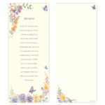 Butterfly Extra-Large Bookmark, Afterglow
