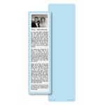Solid Color Premium Large Bookmark Card, Light Blue