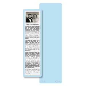 Solid Color Premium Large Bookmark Card, Light Blue