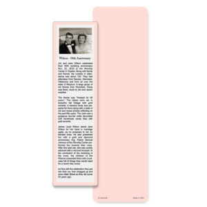 Special Occasion Large Bookmark, Rose