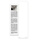 Special Occasion Large Bookmark, White