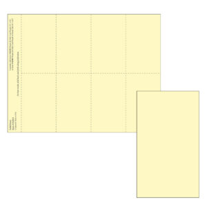 Solid Ivory 8-up Micro-Perforated Prayer Cards