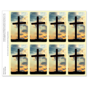 Resurrection 8-up Micro-Perf Prayer Cards, Ivory border