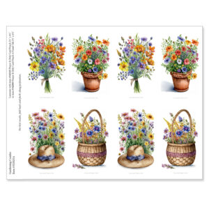 Gardening Combo 8-up Micro-Perf Prayer Cards, White border