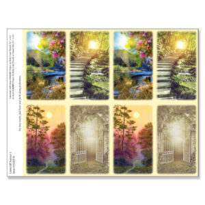 Lamcraft Scenics 1 8-up Micro-Perf Prayer Cards, Ivory border