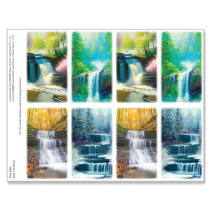 Waterfalls 8-up Micro-Perf Prayer Cards, White border