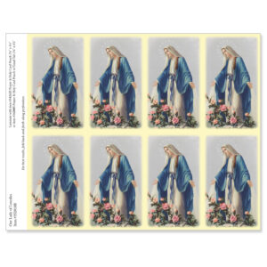 Our Lady of Lourdes 8-up Micro-Perf Prayer Cards