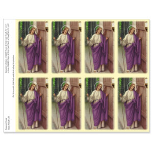 Jesus at Door 8-up Micro-Perf Prayer Cards