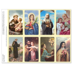 All Saints Combo 8-up Micro-Perf Prayer Cards