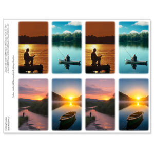 Fishing Combo 8-up Micro-Perf Prayer Cards