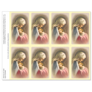 Madonna & Child 8-up Micro-Perf Prayer Cards