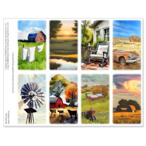 Rural Scenes 8-up Micro-Perf Prayer Cards