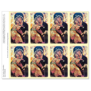 Our Lady of Theotokos 8-up Prayer Card