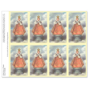 Infant Jesus of Prague 8-up Micro-Perf Prayer Cards