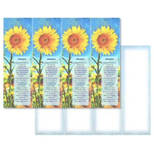 Sunflower 4-up Micro-Perf Bookmarks, Afterglow