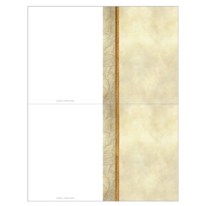 Antique Border 2-up Micro-Perf Memorial Folder