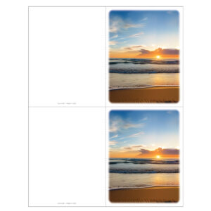 Sunset Beach 2 2-up Memorial Folder