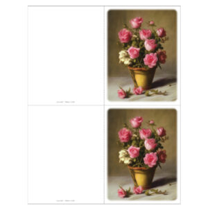 Flower Arrangement 1 2-up Micro-Perf Memorial Folder