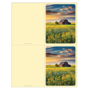 Rural Scene 1 2-up Micro-Perf Memorial Folder