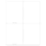 Plain White 2-up Micro-Perf Memorial Folder