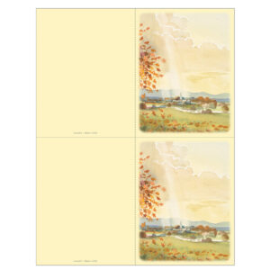 Meadow 2-up Micro-Perf Memorial Folder