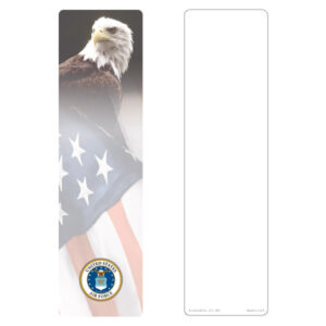 Eagle & US Flag Large Bookmark, Air Force, No Verse