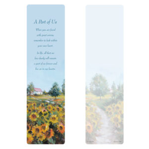 3 x 11 Sunflower Field Large Bookmark, A Part of Us