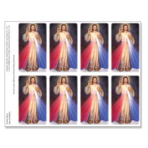 Divine Mercy 8-up Micro-Perf Prayer Cards