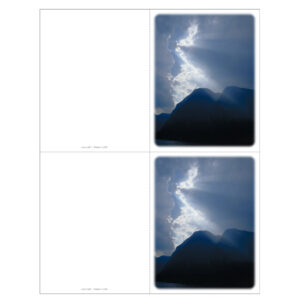 Clouds & Sea 2-up Micro-Perf Memorial Folder