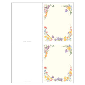 Butterfly 2-up Micro-Perforated Memorial Folder