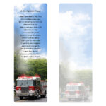 Fire Truck PMC Bookmark, Fire Fighter's Prayer 2