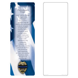 Police Badge PMC Bookmark, Policeman's Prayer