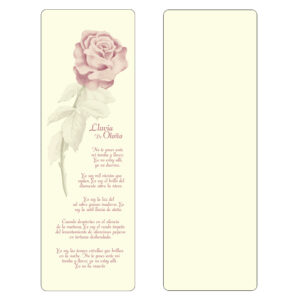 Single Rose Bookmark, Lluvia de Otoño