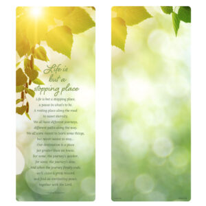 Sunlit Leaves Extra-Large Bookmark, Stopping Place