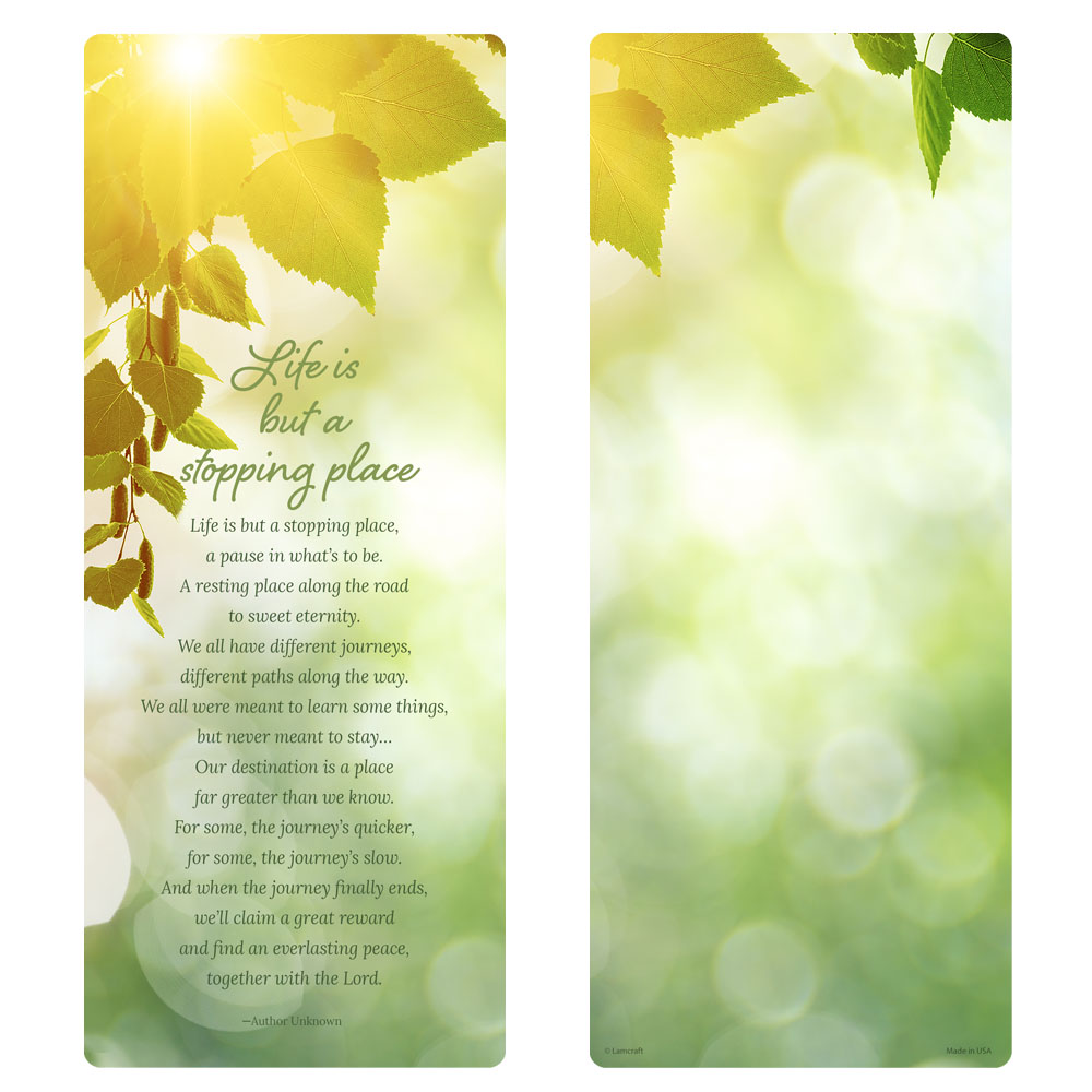 Sunlit Leaves Extra-Large Bookmark, Stopping Place