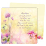 Bright Floral Mini-Album PMC, Goodbyes