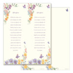 Butterfly 2-up Micro-Perf Bookmarks, Afterglow