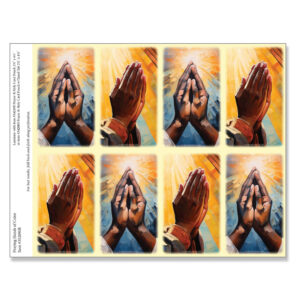 Praying Hands of Color 8-up Micro-Perf Prayer Cards
