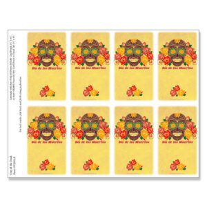 Day of the Dead 8-up Micro-Perf Prayer Cards