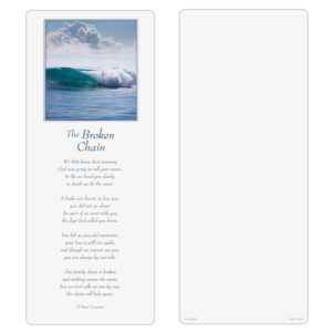 Tranquil Ocean Extra-Large Bookmark, Broken Chain