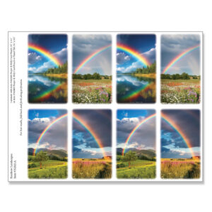 Rainbow Landscapes 8-up Micro-Perf Prayer Cards