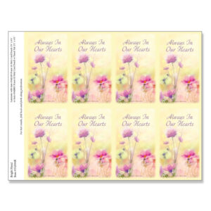 Bright Floral 8-up Micro-Perf Prayer Cards