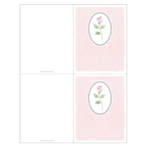 Rosebud 2-up Memorial Folder