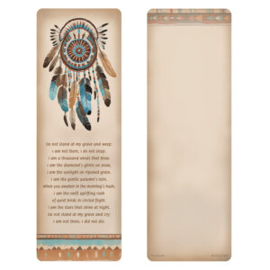 Dreamcatcher PMC Bookmark, Don't Stand at My Grave