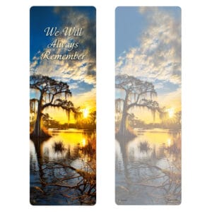 Bayou PMC 3" x 9" Bookmark, We Will Always Remember