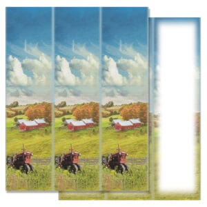 Farm Tractor 3-up Micro-Perf Bookmark, No Verse